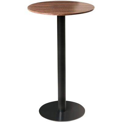 Beliani Table De Bistrot De Jardin Rustique Base Métallique 60x60cm Ronde Marron Et Noir - Publicité Beliani Table De Bistrot De Jardin Rustique Base Métallique 60x60cm Ronde Marron Et Noir - Publicité