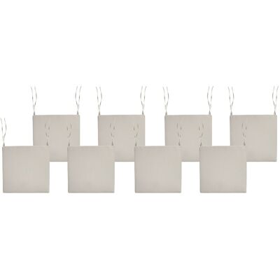 Beliani Lot 8 Coussins De Siège Pour Chaises De Jardin Résistant Aux Uv En Tissu Polyest - Publicité Beliani Lot 8 Coussins De Siège Pour Chaises De Jardin Résistant Aux Uv En Tissu Polyest - Publicité