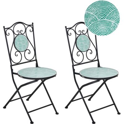 Beliani Ensemble De 2 Chaises D'Extérieur Style Vintage Structure En Fer Noir Anapo - Publicité Beliani Ensemble De 2 Chaises D'Extérieur Style Vintage Structure En Fer Noir Anapo - Publicité