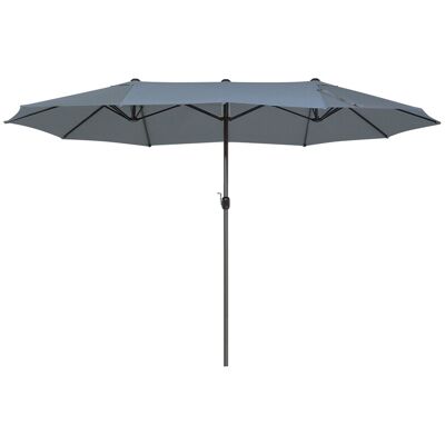 Beliani Parasol de Jardin Gris Foncé - Garden Parasol - Publicité Beliani Parasol de Jardin Gris Foncé - Garden Parasol - Publicité
