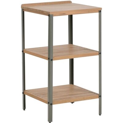 Beliani Ilot De Cuisine D'Extérieur En Bois D'Acacia Avec 2 Etagères 50 X 50 X - Publicité Beliani Ilot De Cuisine D'Extérieur En Bois D'Acacia Avec 2 Etagères 50 X 50 X - Publicité