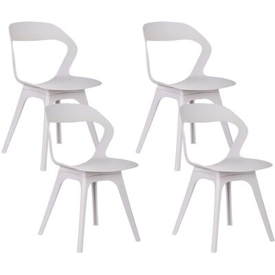 Beliani Ensemble Moderne De 4 Chaises De Jardin Légères Et Résistantes Aux Intempéries T - Publicité Beliani Ensemble Moderne De 4 Chaises De Jardin Légères Et Résistantes Aux Intempéries T - Publicité