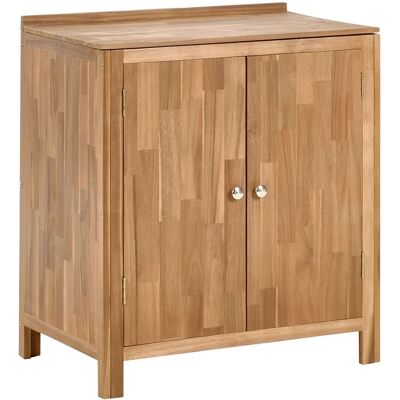 Beliani Armoire De Cuisine Extérieur 2 Étagères Et Plan De Travail 50x80x90cm En Bois - Publicité Beliani Armoire De Cuisine Extérieur 2 Étagères Et Plan De Travail 50x80x90cm En Bois - Publicité
