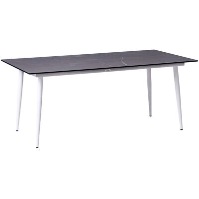 Beliani Table De Jardin Avec Plateau Hpl Et Cadre En Aluminium Résistante Aux Uv À L'Eau - Publicité Beliani Table De Jardin Avec Plateau Hpl Et Cadre En Aluminium Résistante Aux Uv À L'Eau - Publicité