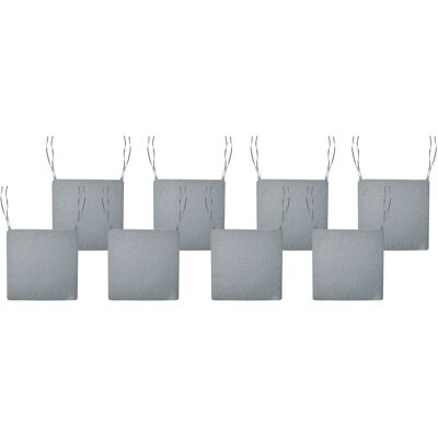 Beliani Lot 8 Coussins De Siège Pour Chaises De Jardin Résistant Aux Uv En Tissu Polyest - Publicité Beliani Lot 8 Coussins De Siège Pour Chaises De Jardin Résistant Aux Uv En Tissu Polyest - Publicité