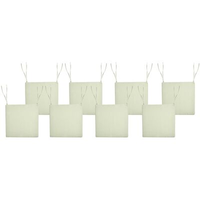 Beliani Lot 8 Coussins De Siège Pour Chaises De Jardin Résistant Aux Uv En Tissu Polyest - Publicité Beliani Lot 8 Coussins De Siège Pour Chaises De Jardin Résistant Aux Uv En Tissu Polyest - Publicité