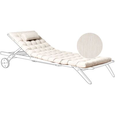 Beliani Coussin Pour Transat En Polyester Avec Appui-Tête Bain De Soleil Résistant Aux U - Publicité Beliani Coussin Pour Transat En Polyester Avec Appui-Tête Bain De Soleil Résistant Aux U - Publicité