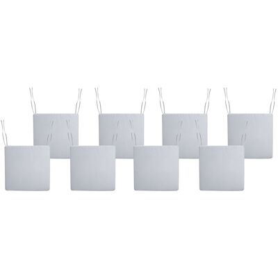 Beliani Lot 8 Coussins De Siège Pour Chaises De Jardin Résistant Aux Uv En Tissu Polyest - Publicité Beliani Lot 8 Coussins De Siège Pour Chaises De Jardin Résistant Aux Uv En Tissu Polyest - Publicité