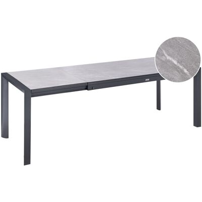 Beliani Table De Jardin Moderne Avec Plateau En Hpl Structure En Aluminium À Rallonge Ex - Publicité Beliani Table De Jardin Moderne Avec Plateau En Hpl Structure En Aluminium À Rallonge Ex - Publicité