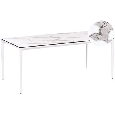 Beliani Table De Jardin Avec Plateau En Hpl Et Structure En Aluminium Résistante Aux Uv - Publicité Beliani Table De Jardin Avec Plateau En Hpl Et Structure En Aluminium Résistante Aux Uv - Publicité
