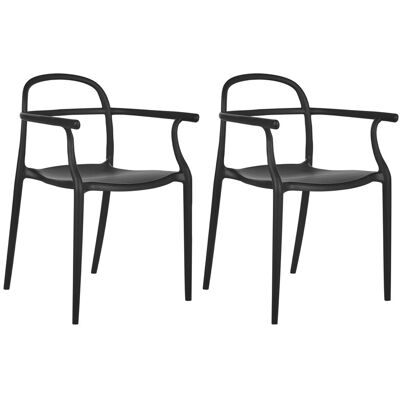 Beliani Lot De 2 Chaises De Salle À Manger Moderne En Polypropylène Intérieur Extérieur - Publicité Beliani Lot De 2 Chaises De Salle À Manger Moderne En Polypropylène Intérieur Extérieur - Publicité