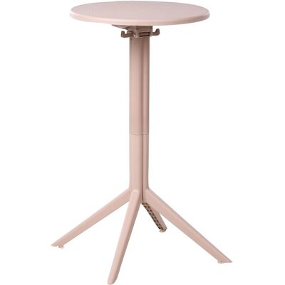Beliani Table Bistrot En Matière Synthétique 60 X 60 Cm Forme Ronde Plateau Rabattable R - Publicité Beliani Table Bistrot En Matière Synthétique 60 X 60 Cm Forme Ronde Plateau Rabattable R - Publicité