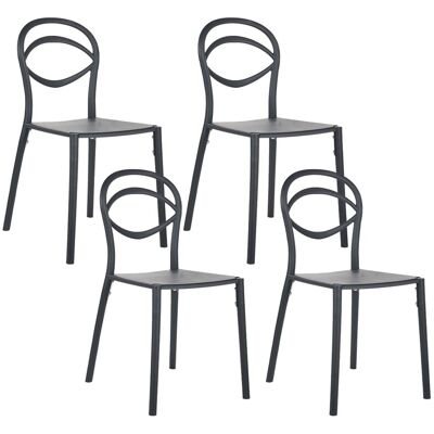 Beliani Lot De 4 Chaises De Salle À Manger Moderne En Polypropylène Intérieur Extérieur - Publicité Beliani Lot De 4 Chaises De Salle À Manger Moderne En Polypropylène Intérieur Extérieur - Publicité