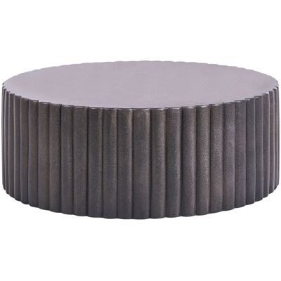 Beliani Table Basse D'Appoint En Mgo Fibre De Verre Forme Ronde Résistante Aux Uv Rouill - Publicité Beliani Table Basse D'Appoint En Mgo Fibre De Verre Forme Ronde Résistante Aux Uv Rouill - Publicité