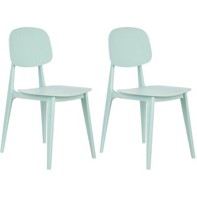 Beliani Lot De 2 Chaises De Jardin Modernes Légères Et Résistantes Aux Intempéries Vert - Publicité Beliani Lot De 2 Chaises De Jardin Modernes Légères Et Résistantes Aux Intempéries Vert - Publicité