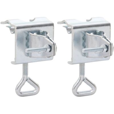 vidaXL Support d'ombrelle pour balcon 2 pcs - Clip 32 mm acier - Publicité vidaXL Support d'ombrelle pour balcon 2 pcs - Clip 32 mm acier - Publicité