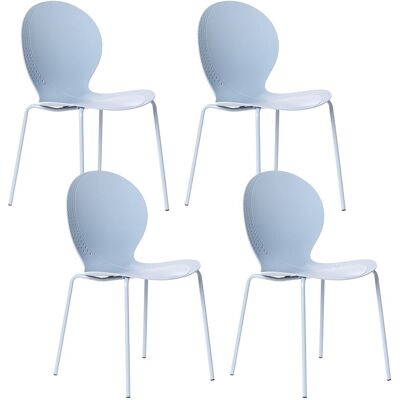 Beliani Lot De 4 Chaises De Jardin En Plastique Matériau Synthétique Salle À Manger Inté - Publicité Beliani Lot De 4 Chaises De Jardin En Plastique Matériau Synthétique Salle À Manger Inté - Publicité