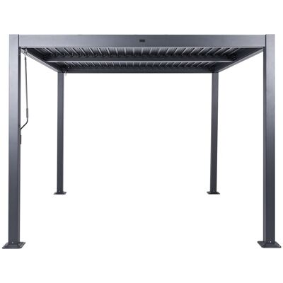 Beliani Pergola De Jardin Moderne 310x310cm Structure D'Ombrage En Métal Extérieur Noir - Publicité Beliani Pergola De Jardin Moderne 310x310cm Structure D'Ombrage En Métal Extérieur Noir - Publicité