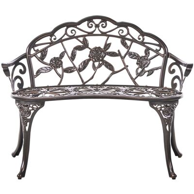 Beliani Banc D'Extérieur Jardin Vintage Métal 2 Places Extérieur Avec Accoudoirs Marron - Publicité Beliani Banc D'Extérieur Jardin Vintage Métal 2 Places Extérieur Avec Accoudoirs Marron - Publicité