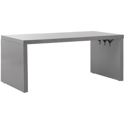 Beliani - Table de Jardin TARANTO - Béton Gris - 180x90 cm - Forme U - Résistant à l'eau - 6 Places - Publicité Beliani - Table de Jardin TARANTO - Béton Gris - 180x90 cm - Forme U - Résistant à l'eau - 6 Places - Publicité
