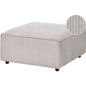 Beliani Ottoman En Velours Côtelé Rembourré Modulaire Tabouret Carré Pieds Noirs Taupe - Publicité Beliani Ottoman En Velours Côtelé Rembourré Modulaire Tabouret Carré Pieds Noirs Taupe - Publicité