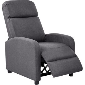 Beliani Fauteuil Inclinable En Lin Synthétique Dossier Et Repose-Pieds Réglables Structu - Publicité Beliani Fauteuil Inclinable En Lin Synthétique Dossier Et Repose-Pieds Réglables Structu - Publicité
