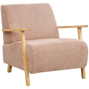 Beliani Fauteuil Rétro Moderne En Tissu Avec Accoudoirs Rose Lesja - Publicité Beliani Fauteuil Rétro Moderne En Tissu Avec Accoudoirs Rose Lesja - Publicité