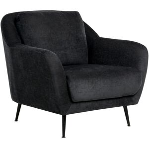 Beliani Fauteuil Moderne En Tissu Chenille Avec Accoudoirs Pieds En Fer Noir Assise Épai - Publicité Beliani Fauteuil Moderne En Tissu Chenille Avec Accoudoirs Pieds En Fer Noir Assise Épai - Publicité