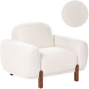 Beliani Fauteuil Bouclé Organique Moderne Bas Curviligne Rembourré Moelleux Blanc Odnes - Publicité Beliani Fauteuil Bouclé Organique Moderne Bas Curviligne Rembourré Moelleux Blanc Odnes - Publicité