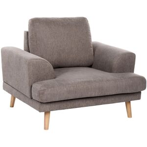 Beliani Fauteuil Moderne En Tissu Moelleux Accoudoirs Profilés Meuble De Salon Marron Ki - Publicité Beliani Fauteuil Moderne En Tissu Moelleux Accoudoirs Profilés Meuble De Salon Marron Ki - Publicité