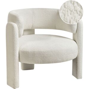 Beliani Fauteuil Rembourré En Tissu Chenille Dossier Incurvé Assise Moderne De Style Sca - Publicité Beliani Fauteuil Rembourré En Tissu Chenille Dossier Incurvé Assise Moderne De Style Sca - Publicité