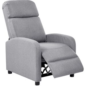 Beliani Fauteuil Inclinable En Lin Synthétique Dossier Et Repose-Pieds Réglables Structu - Publicité Beliani Fauteuil Inclinable En Lin Synthétique Dossier Et Repose-Pieds Réglables Structu - Publicité