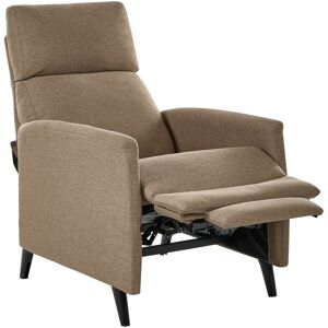 Beliani Fauteuil Inclinable Manuellement Rétro En Tissu Avec Dossier Réglable Et Repose- - Publicité Beliani Fauteuil Inclinable Manuellement Rétro En Tissu Avec Dossier Réglable Et Repose- - Publicité
