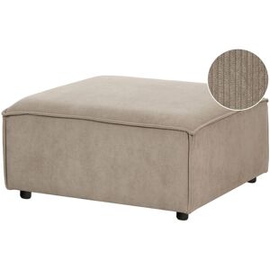 Beliani Ottoman En Velours Côtelé Rembourré Modulaire Tabouret Carré Pieds Noirs Taupe - Publicité Beliani Ottoman En Velours Côtelé Rembourré Modulaire Tabouret Carré Pieds Noirs Taupe - Publicité