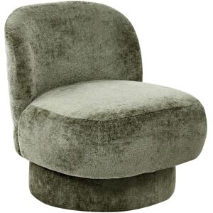 Beliani Fauteuil Pivotant En Tissu Chenille Dossier Incurvé Rembourré Vert Aylo - Publicité Beliani Fauteuil Pivotant En Tissu Chenille Dossier Incurvé Rembourré Vert Aylo - Publicité