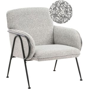 Beliani Fauteuil D'Appoint Structure En Métal Tissu Rembourré Siège Supplémentaire - Publicité Beliani Fauteuil D'Appoint Structure En Métal Tissu Rembourré Siège Supplémentaire - Publicité