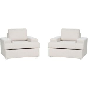Fauteuil Beliani Beige Clair - Ensemble de 2 - Mobilier Classique - Publicité Fauteuil Beliani Beige Clair - Ensemble de 2 - Mobilier Classique - Publicité
