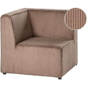 Beliani Fauteuil D'Angle À Gauche Moderne En Velours Côtelé 1 Place Module Modulable Bei - Publicité Beliani Fauteuil D'Angle À Gauche Moderne En Velours Côtelé 1 Place Module Modulable Bei - Publicité