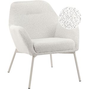 Beliani Fauteuil Moderne En Tissu Avec Pieds En Fer Et Accoudoirs Blanc Cassé Jabro - Publicité Beliani Fauteuil Moderne En Tissu Avec Pieds En Fer Et Accoudoirs Blanc Cassé Jabro - Publicité