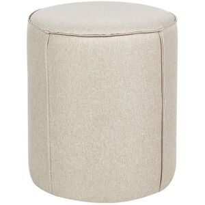 Beliani Poufs En Lin Beige Contreplaqué Et Bois D'Hévéa Repose-Pieds Glamour Assise - Publicité Beliani Poufs En Lin Beige Contreplaqué Et Bois D'Hévéa Repose-Pieds Glamour Assise - Publicité