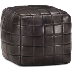 Pouf 40x40x40 Cm Noir Cuir Véritable De Chèvre Tabouret Repose-Pied Vidaxl - Publicité Pouf 40x40x40 Cm Noir Cuir Véritable De Chèvre Tabouret Repose-Pied Vidaxl - Publicité