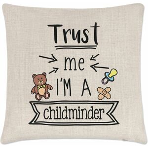 Gift Base Trust Me I'M A Enfant Minder Coussin Housse Oreiller Drôle Blague Meilleur - Publicité Gift Base Trust Me I'M A Enfant Minder Coussin Housse Oreiller Drôle Blague Meilleur - Publicité