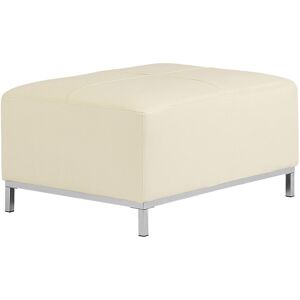 Beliani Ottoman Rectangulaire en Cuir Beige - Repose-pieds - Publicité Beliani Ottoman Rectangulaire en Cuir Beige - Repose-pieds - Publicité