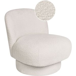 Beliani Aylo Fauteuil Pivotant Blanc Rétro - Fauteuil - Publicité Beliani Aylo Fauteuil Pivotant Blanc Rétro - Fauteuil - Publicité