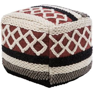 Beliani - Pouf - Sagar - 48 X 48 X 42 Cm, En Laine Et Coton, Multicolore - Publicité Beliani - Pouf - Sagar - 48 X 48 X 42 Cm, En Laine Et Coton, Multicolore - Publicité