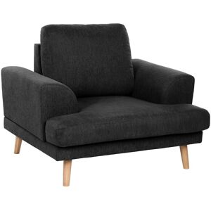 Beliani Fauteuil Moderne En Tissu Moelleux Accoudoirs Profilés Meuble De Salon Noir Kild - Publicité Beliani Fauteuil Moderne En Tissu Moelleux Accoudoirs Profilés Meuble De Salon Noir Kild - Publicité