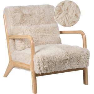 Beliani Fauteuil Rétro Classique Avec Accoudoirs Et Coussins Pieds En Bois D'Hévéa Fauss - Publicité Beliani Fauteuil Rétro Classique Avec Accoudoirs Et Coussins Pieds En Bois D'Hévéa Fauss - Publicité