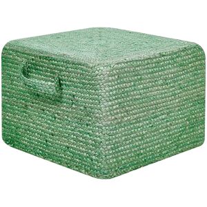 Pouf Rectangulaire en Jute Beliani 45x45x30 cm Style Bohème - Publicité Pouf Rectangulaire en Jute Beliani 45x45x30 cm Style Bohème - Publicité