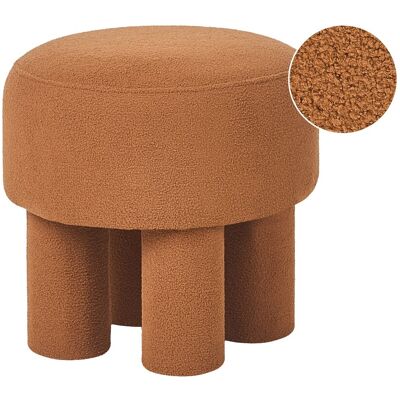 Beliani Pouf Ottoman Moderne Entièrement Rembourré Tissu Bouclé Style Cottage Rétro Oran - Publicité Beliani Pouf Ottoman Moderne Entièrement Rembourré Tissu Bouclé Style Cottage Rétro Oran - Publicité