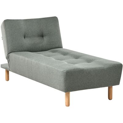 Beliani Chaise Longue Moderne Divan Inclinable Simple En Tissu Vert Alsten - Publicité Beliani Chaise Longue Moderne Divan Inclinable Simple En Tissu Vert Alsten - Publicité